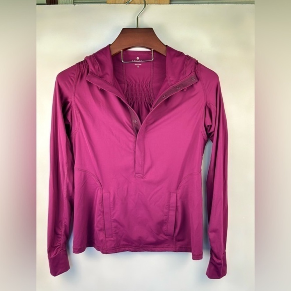 Athleta Women’s S Hoodie Jacket Solana Sun Protection‎ Top Purple/Pink